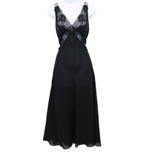 Belle Nuit Strappy Nightgown Womens M Black Romantic Whimsigoth Boudoir Delicate